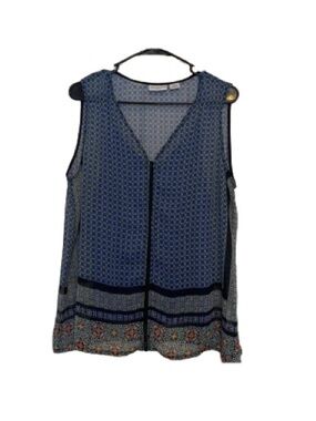 Liz Claiborne Boho Sleeveless Blouse XLP